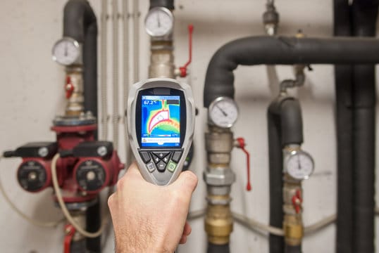 Leak detection service using thermal camera by Duluth Plumbing Pros in Duluth, Georgia