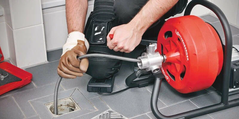 Drain cleaning service in Duluth, Georgia using professional plumbing equipment